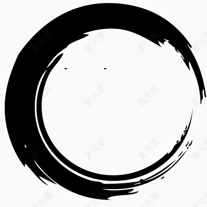 矢量毛笔印迹底纹