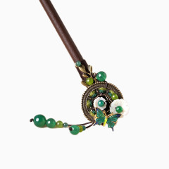 宫廷玛瑙流苏簪子