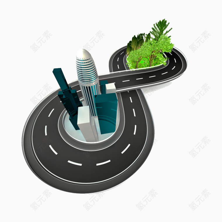 3D马路城市矢量