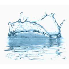 蓝色水滴效果免抠图片