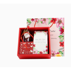 红色喜庆伴手礼盒