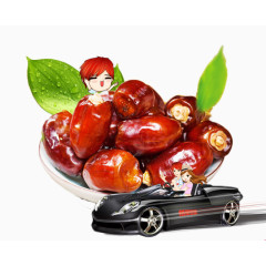 一盘新疆优质黑椰枣