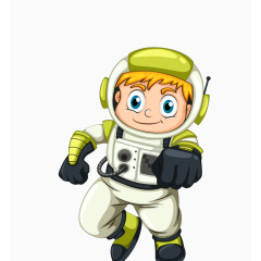 矢量彩色太空宇航员