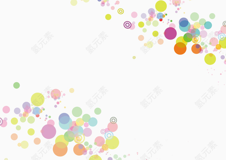 彩色圆点底纹