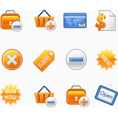 可爱黄色图标元素矢量图