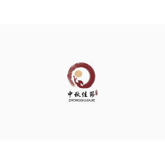 中秋节LOGO图标矢量