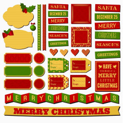 圣诞节标签logo素材