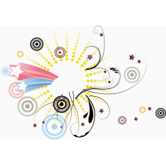 炫彩背景海报促销ppt素材