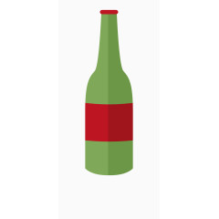 矢量玻璃瓶啤酒
