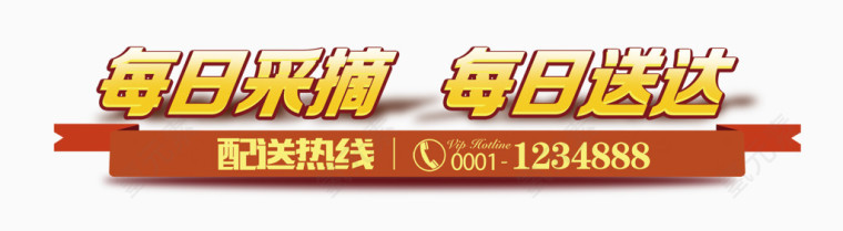 每日采摘每日送达字体