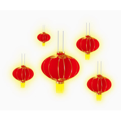 灯笼红色矢量图