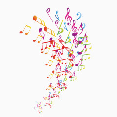 精美彩色音乐符