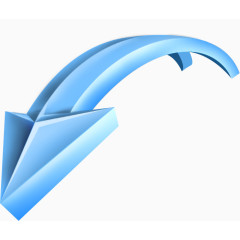 现代化蓝色立体箭头