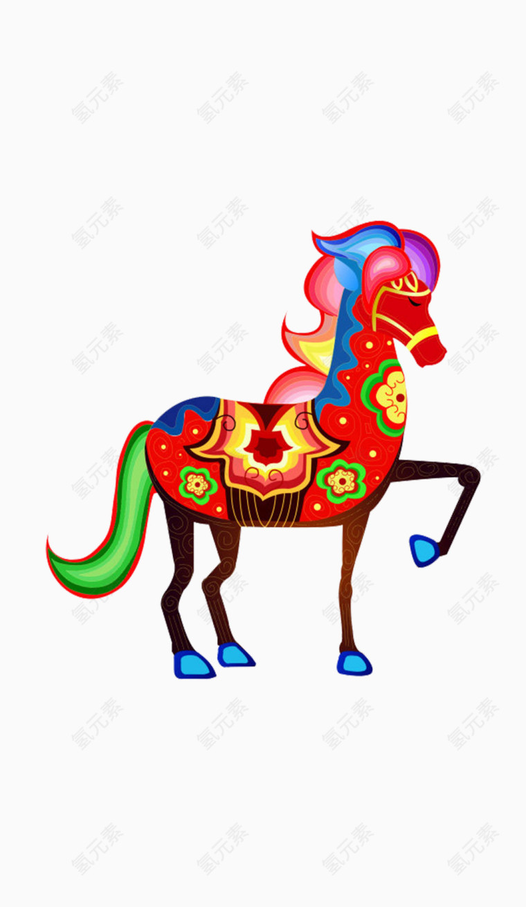 马年矢量设计素材