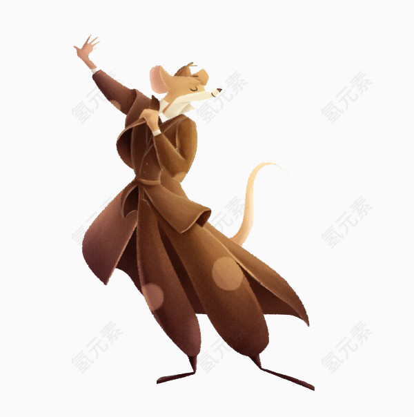 卡通跳舞老鼠