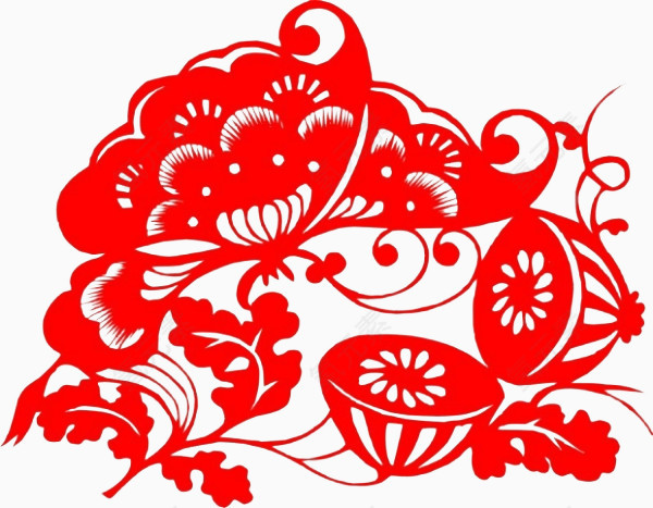 剪纸蝴蝶
