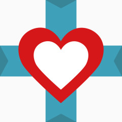 矢量创意设计爱心医院图