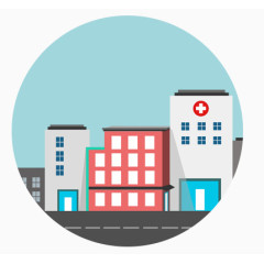 h5素材医院大楼