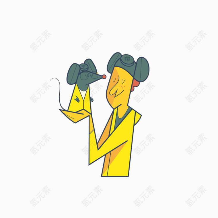 创意扁平设计人物