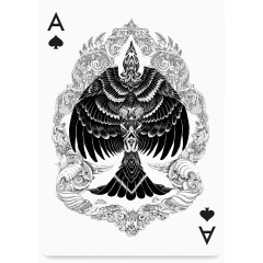 创意的成套扑克牌黑桃A