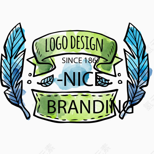 卡通文案 鲜花横幅 宠物横幅 卡爱横幅 水彩风格 手绘标语 招牌