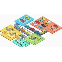 矢量立体停车场