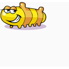 卡通萌爬行疙瘩毛毛虫