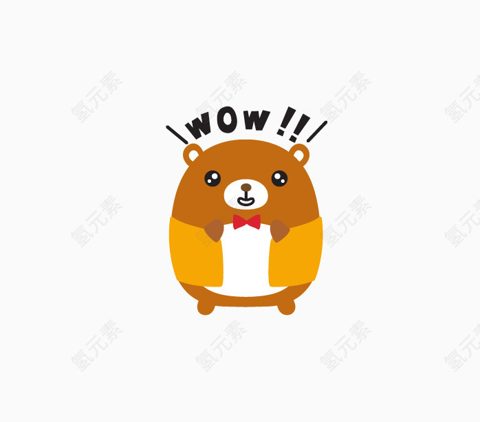 日系卡通圆圆的小动物