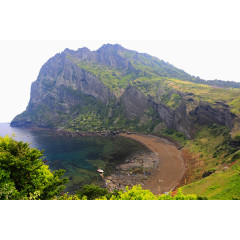 城山日出峰海湾摄影