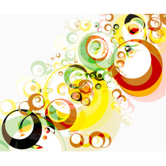 矢量炫彩的圆圈