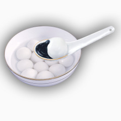 白色汤圆