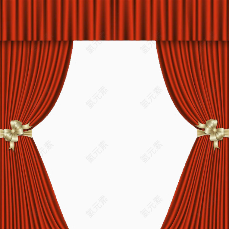 拉开的红色帷幕