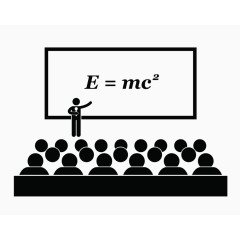 黑白色教室教学情形标识