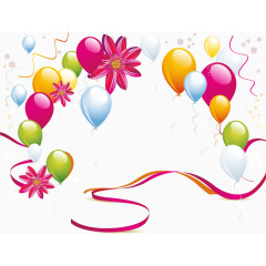 节日促销海报气球PNG矢量素材