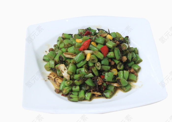 豆丁炒肉