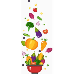 矢量蔬菜装饰图案