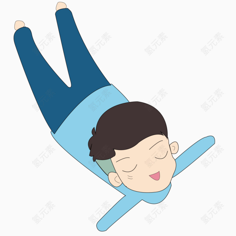 跌落的男孩