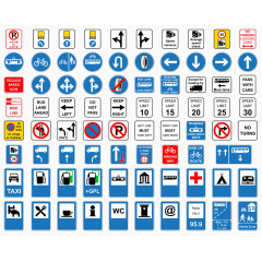 矢量交通安全牌