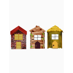 房子结构矢量图