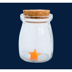 橘黄色星星许愿瓶