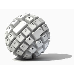 键盘地球素材
