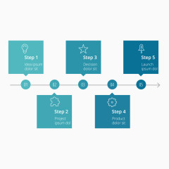 矢量对话标签时间轴