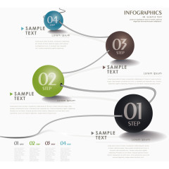 矢量线性流程图