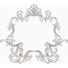 欧式简单边框线框图素材