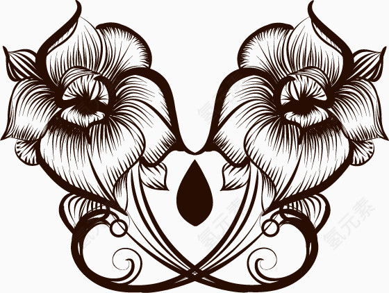 平面矢量装饰花纹素材