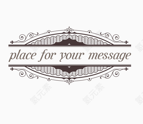 欧式底纹花纹边框