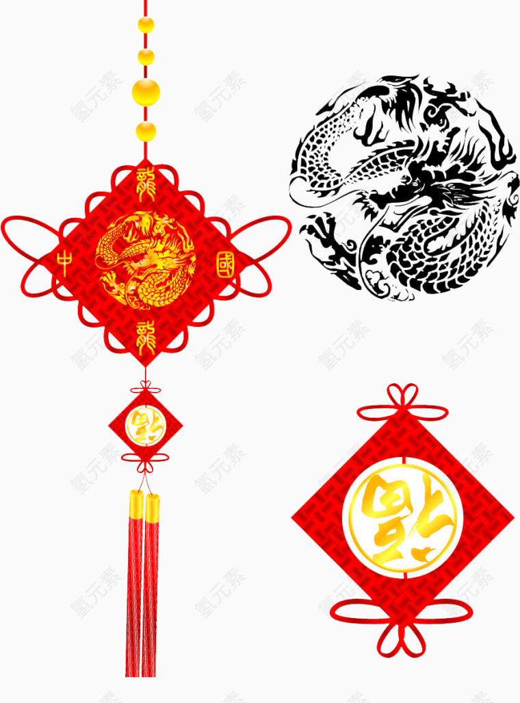 中国结素材海报素材