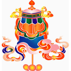 2017西藏文化元素矢量