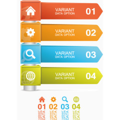 矢量商务流程图