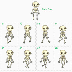 矢量骨架的动画